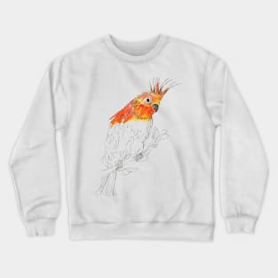 Tropical orange parrot Crewneck Sweatshirt